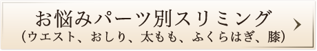 お悩みパーツ別スリミング（ウエスト、おしり、太もも、ふくらはぎ、膝）